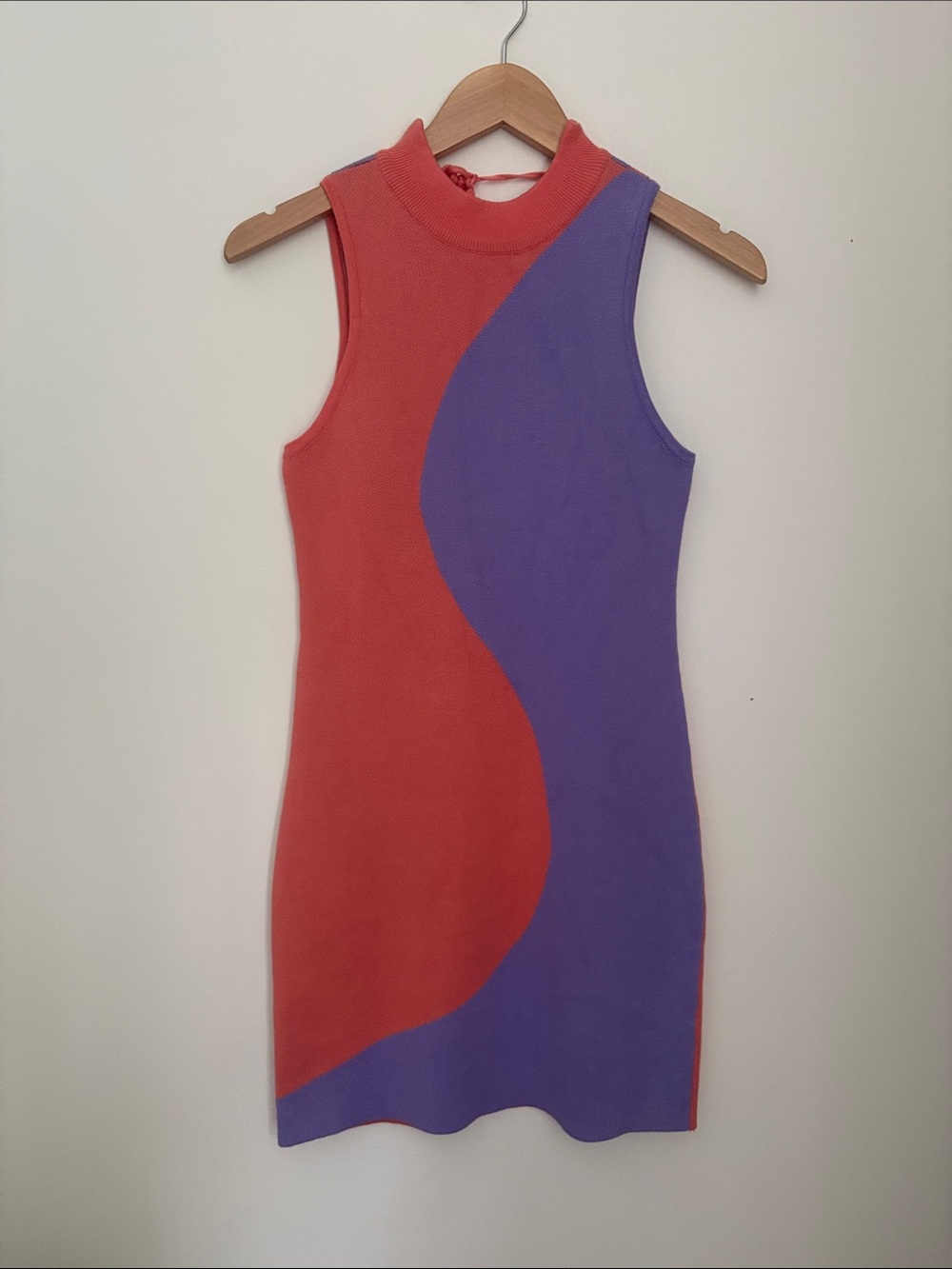 VRG Girl Verge Girl Sunset Boulevard Knit Dress Bodycon Mini Open Back Size 10